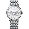 Wristwatches Hazeal Mens Automatic Watches Luxury Watch Male Fashion Mechanical Wristwatch Waterproof Sapphire Crystal Month Week