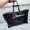 Large Capacity Tote Bag Shoulder Handbags Casual Women Shopping Bags Leather Denim Big Letter Metal Ring Decorate Ladies Travel Vacation Handbag Totes Purse