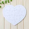 Sublimatie Blanco Puzzel Party Gunst Warmte Transfer Kinderen Schilderen DIY Jigsaw Creatieve Verjaardagscadeau RRB14747