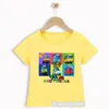 T-shirt di Boy S Funny Tayo e Little Friends Cartoon Stampa Trend Fashion Fashion Tops5031022