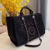Classic Evening Luxury Pearl Label Mochila Womens Beach Handbags Womens Canvas Hand Bag Ladies Cvzo 60% Factory Outlet Sale