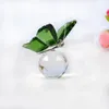 Decorative Objects & Figurines Handmade K9 Crystal Butterfly Glass Animal Miniatures Craft Wedding Gifts For Guests Home Decoration Accessor