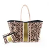 Evening Bags Luxury Diving Fabric Neoprene Breathable Shoulder Handbag Summer Casual Tote Bag Top-Handle Beach Bags