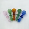 Wholesale Smoking 4.3 Inch Length Accessories Pipes Mini Small 25g Weight Glass Smoking Hand Tobacco Pipe Oil Nail Accessories Burning WL02