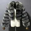 Dames bont faux dames mink jinks herfst winter mode jas afslag kraag dikke warme rits zachte vrouw jassen overjas s-8xl