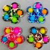 Kleurrijke Sensorische Fidget Push Bubble Board Toys Dimple Fidgets Finger Play Game Anti Stress Spinner Fingertip Gyro