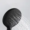 Hand-held Shower Head Water Saving Black Bathroom Rainfall Nozzle Aerator High Pressure handheld 220510
