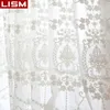 Lism european pura cortina janela tule cortina para sala de estar com a cozinha de cozinha bordada cortina cortina personalizada 220525
