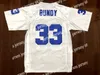 Nieuwe Al Bundy #33 Polk High Men's voetbalshirt getrouwd met kinderen die blauw witte S-3XL hoge kwaliteit hebben genaaid