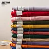 Privathinker Solid Color T shirts For Men Korean Man Casual Tshirts Summer Basic Cotton Tops Tees Couple Women Tshirt 220629