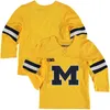 Wskt Michigan Wolverines Colleage Maillots de hockey sur glace Dylan Larkin Quinn Hughes Thomas Bordeleau Cam York Strauss Johnson Jack Becker Brendan