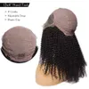 Kinky Krullend Lace Front Pruik Braziliaanse Virgin Menselijk Haar Volledige Kant Pruiken Voor Vrouwen Natuurlijke Kleur