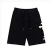 22GG Lässige Herren-Shorts, trendige und vielseitige schwarze Jogginghose mit Buchstabenstreifen, locker fallende, gerade Hose