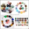 Stone Loose Beads Jewelry Natural Crystal Heart Egg Mushroom Ornaments Quartz Healing Crystals Energy Reiki Gem Living Room Deco Dhzp0