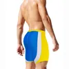 Pantalones cortos para hombres Camisetas Wolfs Moda para hombres Sexy Bodybuild Gradient Trunks Beach Swimming BoxerMen's