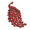 Deshow Colorful Peacock Brooches For Women Large Bird Brooch Pin Vintage Fashion Accessories High Quality Ne 201009