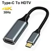 Tipo C a HDTV Adaptador USB 3.1 Macho a hembra Cables convertidores para PC Computadora TV Pantalla Teléfono