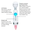 Japan AV stok Tong likken Vibrator voor vrouwen LCD Buigbare big head massager Clitoris stimulator Volwassen sexy Speelgoed toverstaf