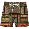 Shorts verão impressão 3d roupa de banho masculina moda flores praia havaiana secagem rápida casual férias shortsmen