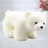 Objets décoratifs Figurines 30cm Super Belle Bear Polar Bear Famille En Peluche Placant Cadeau de jouet pour enfants Décor de la chambre à coucher confortable