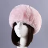 Basker Autumn Winter faux päls kvinnor hattar damer ryska tjock fluffig imitation hatt pannband flickor kvinnliga kapbernar beretsberets