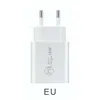 PD 18W 20W Type-C Chargeur rapide adaptatif Charge rapide USB C Téléphone portable Double port Chargeur de voyage mural pour Iphone 13 12 11 Pro Max X 8 7 Plus et Samsung S22 S21 S20 S10 Note