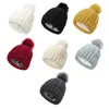 Bonnet/Skull Caps Bonnet d'hiver femmes tricoté avec Pom fausse fourrure casquette de balle épais épais Slouchy Ski oreille plus chaud pour WomenBeanie/Skull Elob2