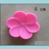 200pcs/lot 5cm begonia 꽃 모양의 사일 금형 DIY 핸드 비누 곰팡이 케이크 모드 퐁당 장식 도구 드롭 배달 2021 베이크웨어 주방 D