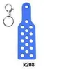 Wellfine porte-clés personnalisé porte-clés en silicone Croc porte-clés Bracelet bracelet porte-clés
