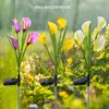 고품질 도매 야외 정원 이해 관계 방수 태양 광 릴리 꽃 조명