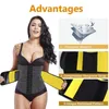 Bekväma slitstarka Neopren Midja Trainer för Kvinnor Body Shaping Workout Bastu Sweat Suit Tummy Belly Shapewear 7 Steel Bones Firm Control Sport Girdle