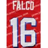 New Shane Falco # 16 The Replacements Movie Uomo Maglia da calcio cucita rossa S-3XL Alta qualità