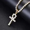 Collares pendientes Cruz religiosa collar para hombres mujeres tenis clásico Anka amuleto joyería regalo colgante