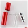 Bärbar per flaska 5 ml aluminium Anodiserad kompakt Pershave Atomiser Fragrance Glass Scent-flaskor Sprayflaskor Mixed Drop Delivery 2