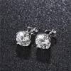 Stud Hip Hop 925 Sterling Silver Ear Studs Luxury 0.5-2 Carat Moissanite Micro Earring Fashion Gold Boucles d'oreilles Hommes Femmes JewelryStud Odet22 Fa