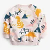 100% Terry Cotton Sweater Marca de qualidade infantil camiseta camarada infantil roupas meninas de menina kidies moleta