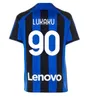 S-4xl koszulka piłkarska LUKAKU 22 23 BARELLA VIDAL LAUTARO ERIKSEN ALEXIS INTER DZEKO CORREA AWAY trzeci milan mundury topy 2022 2023 koszulka piłkarska męska