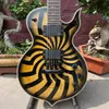 Aangepaste Wylde Odin Grail Charcoal Burst Buzzsaw elektrische gitaar met actieve pick -up in soorten kleuren