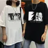 Japanse anime vrouw t -shirts tee kawaii zaraki kenpachi cartoon goth tees shirt Harajuku zomer bleekmiddel ichigo tops unisex