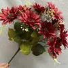 Dekorative Blumenkränze, künstliche 10-köpfige Sonnenblume, Geburtstagsparty, Raumdekoration, Hochzeit, Brautstrauß, Ornamente, Garten, OutdoorDeco