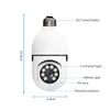 Bulbo a 360 gradi Camara Panoramica Visione notturna Night Vision Audio Home Security Video sorveglianza Fisheye Lamp Wifi IP Camera