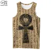 Plstar Cosmos Horus Egyptische God Eye of Egypt Pharao Anubis Face Symbol 3Dprint unisex zomer vest tanktop heren dames S 7 220623