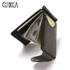 HBP CUIKCA Zuid -Korea Style Money Clip Men Wallet Purse Ultrathin Slim Wallet Mini HaSp Leather Wallet Business ID Creditcard Case 220721