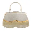 Sacs de soirée strass sacs à main pour femmes 2022 luxe Designer Shopper portefeuille mode élégant gland perle embrayage sac à bandoulière 220705