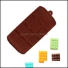 Bakning Mods Bakeware Kitchen Dining Bar Home Garden Creative Waffle Sile Chocolate Chip Mold Sugar Turning Diy Chocolates Molds RRB14597