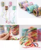 Fil 80m bricolage tricoté à la main Lafite raphia paille respectueux de l'environnement papier cuisson emballage ceinture corde crochet chapeau d'été