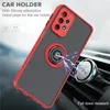 Car Magnetic Ring Holder Phone Case TPU Bumper Cover for iPhone 14 Pro Max 13 Mini 12 Samsung S22 S21 FE Note 20 Ultra A13 A33 A53 A73 5G A21S Moto G Stylus 2022 Edge