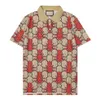 남성 클래식 자수 라벨 짧은 슬리브 폴로 셔츠 패션 브랜드 여성 캐주얼 편안한 통기성 티셔츠 티
