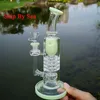 Torus Barrel Perc Bongs En Verre Conduites D'eau Épaisses Torus Ratchet Perc Narguilés Pommeau De Douche Inversé Percolateur 14mm Bol Femelle Dry Dab Rigs