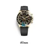 Luxury Mens Mechanical Watch Daytone Silicone Strap RLX Style Anpassad ES Design Swiss varumärke